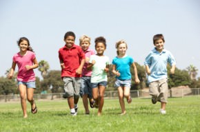 children running